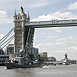 FGS German Patrol Boat OZELOT passing through Tower Bridge London