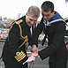 Fly Navy 100  cutting the birthday cake