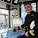 HMS Argyll Commodore Atherton raises Tower Bridge