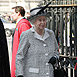 H M The Queen arrives at Westminster Abbey